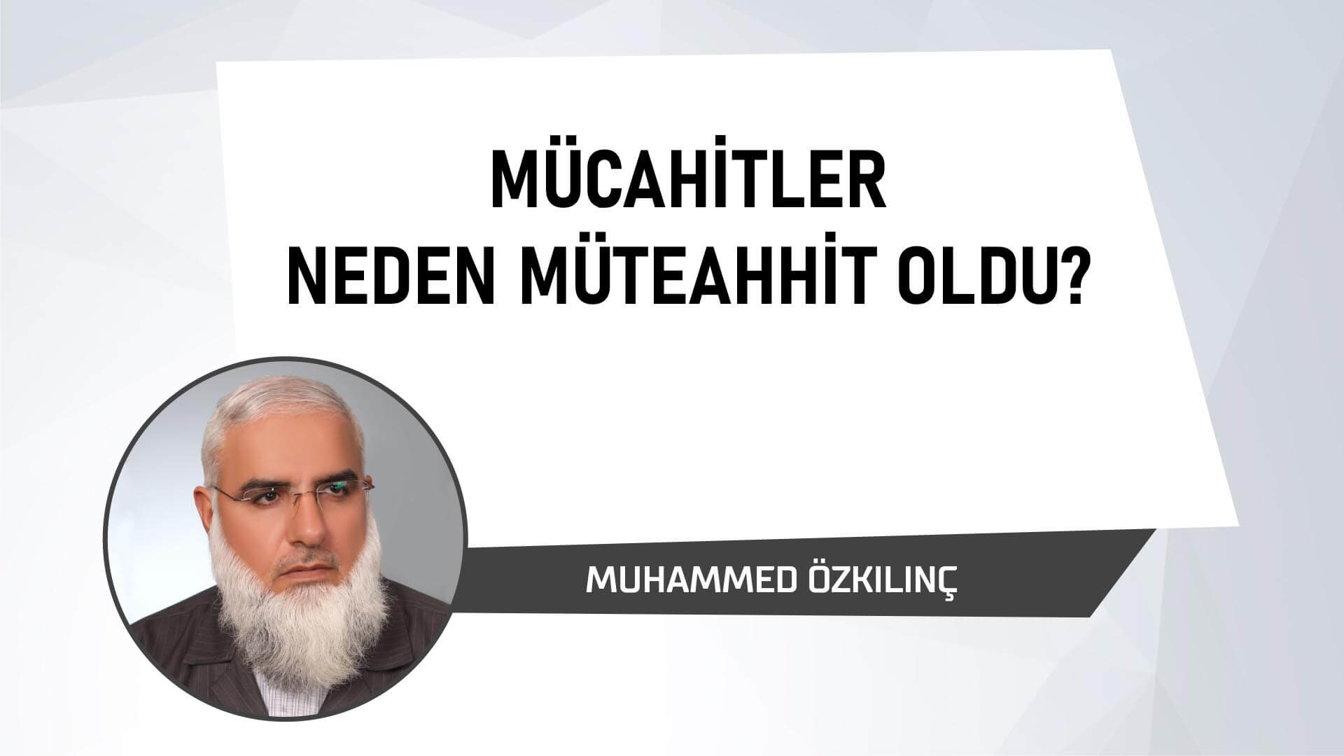 Mücahitler Neden Müteahhit Oldu