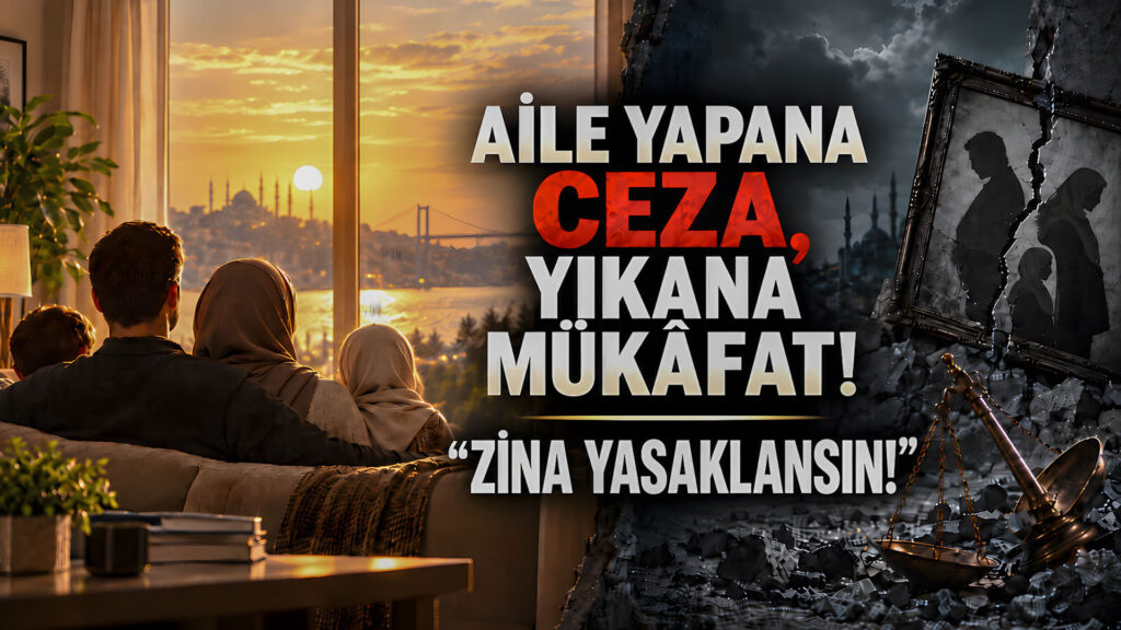 Aile Yapana Ceza, Yıkana Mükâfat! “Zina Yasaklansın!”